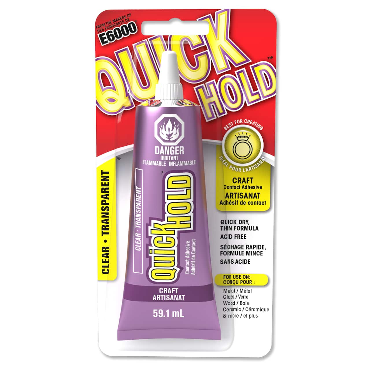 E6000® QuickHOLD® Craft Contact Adhesive